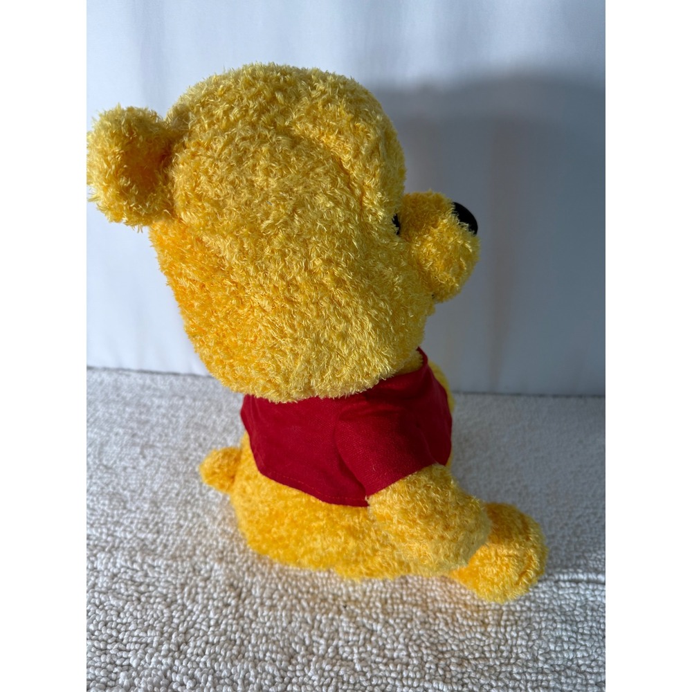 Disney Winnie the Pooh Weighted Plush Toy Red Shirt Stuffed Animal New with Tags - Picture 8 of 8